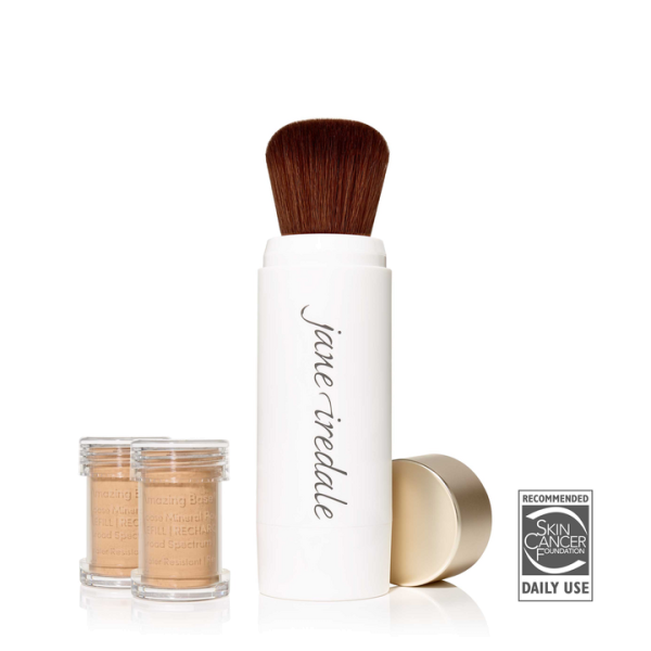 Suntan, Amazing Base nachfüllbarer Pinsel SPF20 incl. 2 Kartuschen - Jane iredale    
