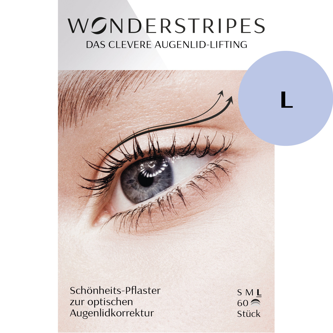 (L) Wonderstripes - Das erste Augenlid-Lifting Tape Pflaster  - 60 Stk.