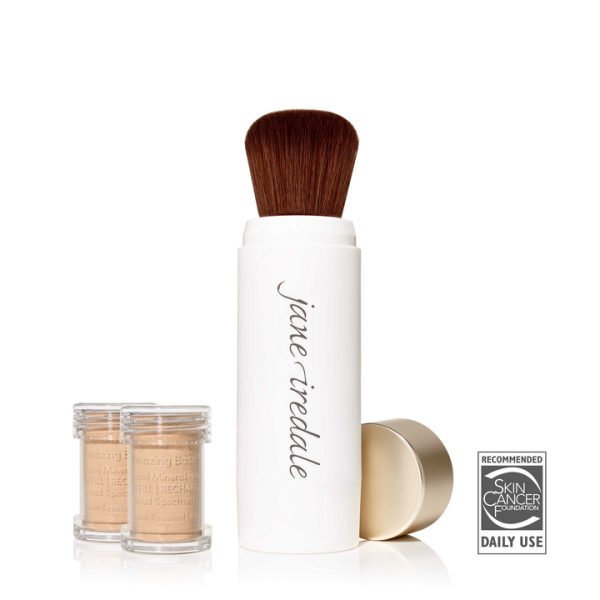 Honey Bronze, Amazing Base nachfüllbarer Pinsel SPF20 incl. 2 Kartuschen - Jane iredale  