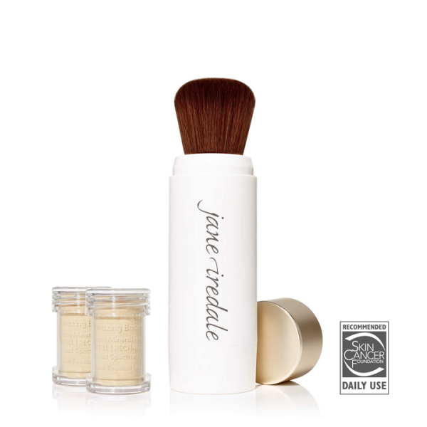 Bisque, Amazing Base nachfüllbarer Pinsel SPF20 incl. 2 Kartuschen - Jane iredale 