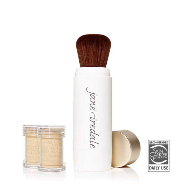 Warm Silk, Amazing Base nachfüllbarer Pinsel SPF20 incl. 2 Kartuschen - Jane iredale   