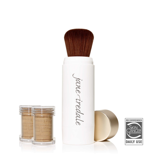 Riviera, Amazing Base nachfüllbarer Pinsel SPF20 incl. 2 Kartuschen - Jane iredale  