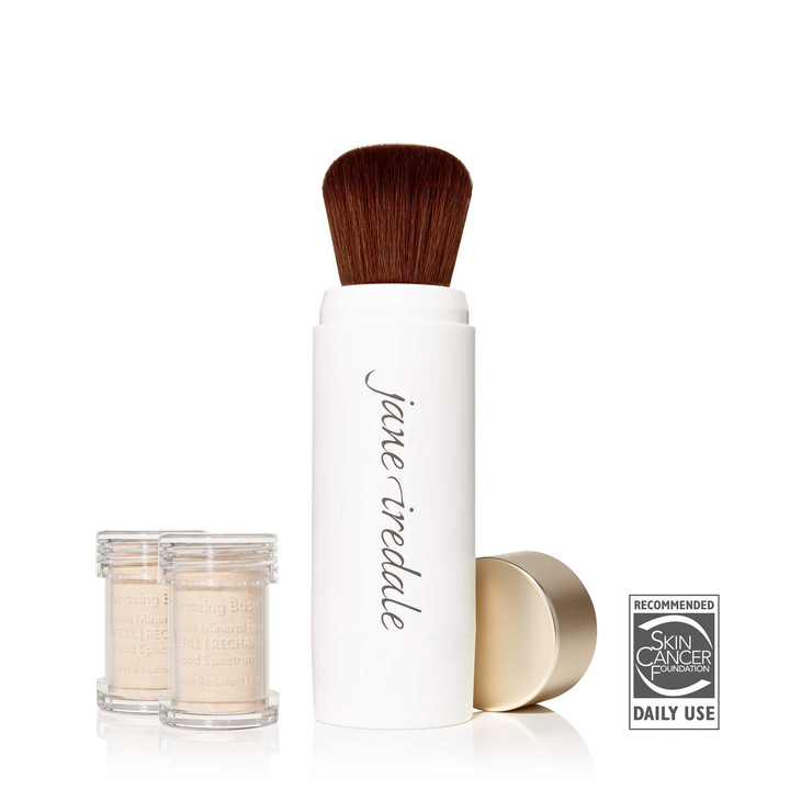 Ivory, Amazing Base nachfüllbarer Pinsel SPF20 incl. 2 Kartuschen - Jane iredale 