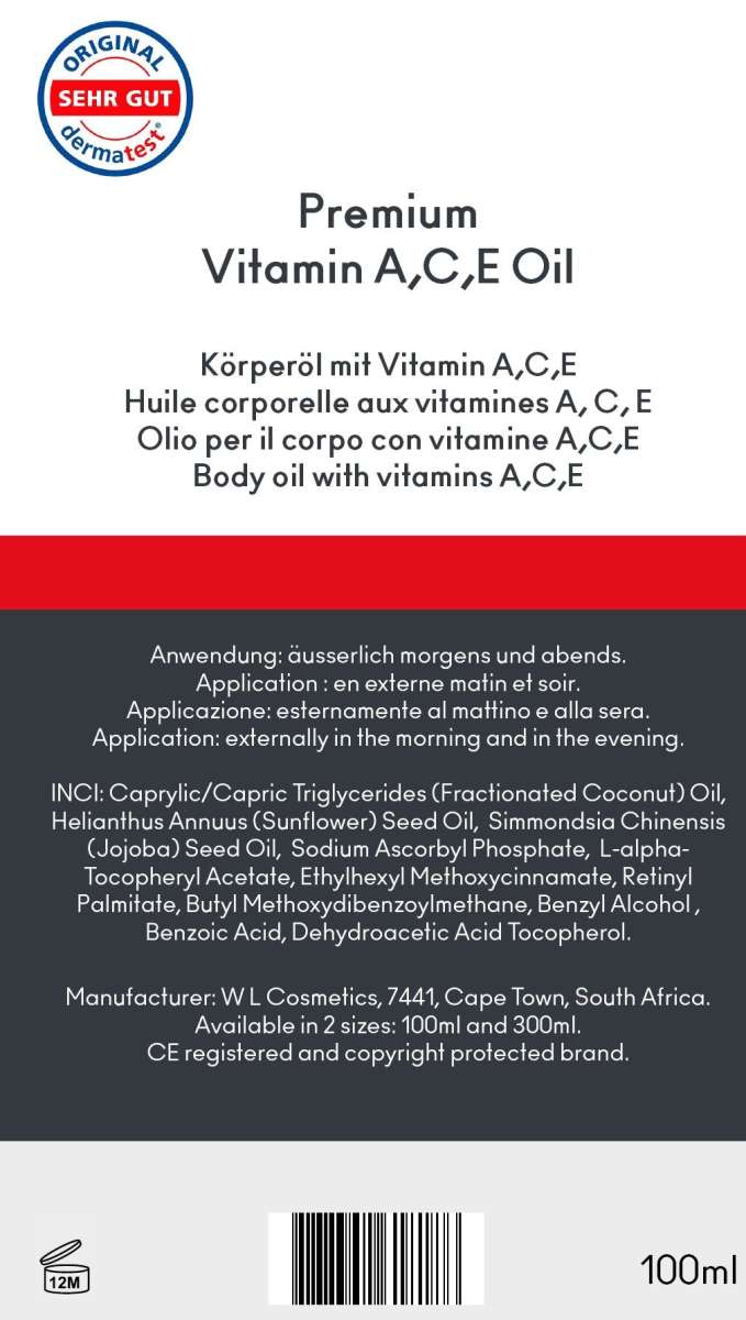 PREMIUM Vitamin A,C,E Body Oil